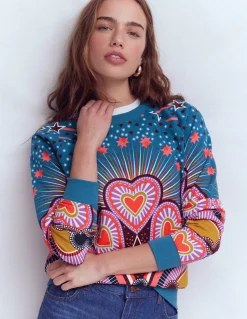 Sweat Rosa à imprimé