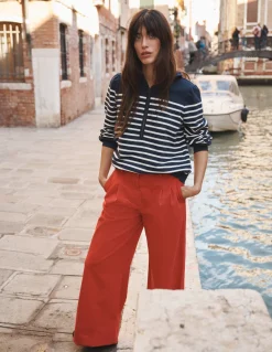 Sweat volanté partiellement zippé