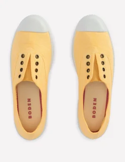 Tennis sans lacets en toile