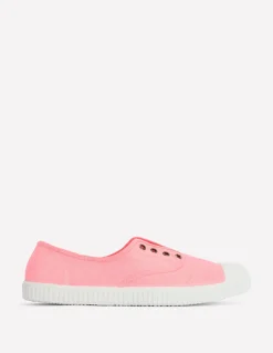 Tennis sans lacets en toile