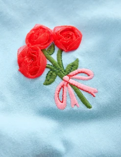 Top à manches bouffantes et super surpiqûres