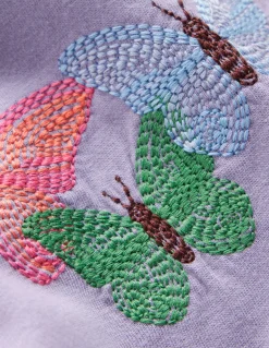 Top à manches bouffantes et super surpiqûres