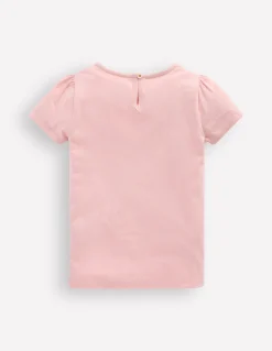 Top à manches bouffantes et super surpiqûres