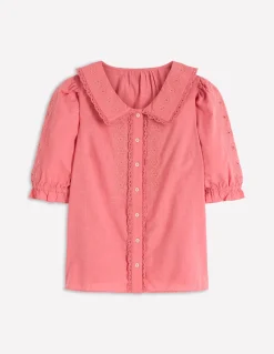 Top à manches courtes et col élégant