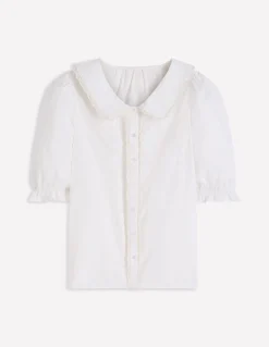 Top à manches courtes et col élégant