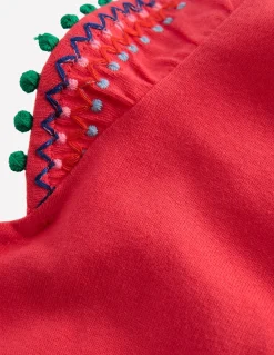 Top à manches virevoltantes et détails