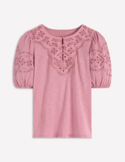 Top Ada à broderie anglaise