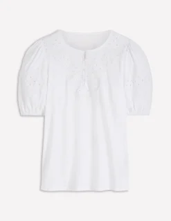 Top Ada à broderie anglaise