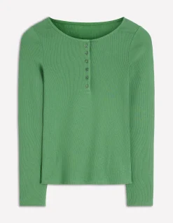 Top col tunisien côtelé