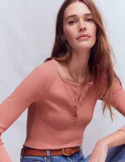 Top col tunisien côtelé