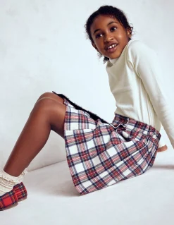 Top côtelé à col roulé