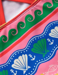 Top de tankini croisé dans le dos