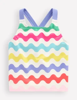 Top de tankini croisé dans le dos