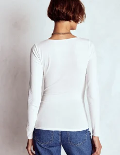 Top double épaisseur à col carré