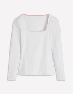 Top double épaisseur à col carré