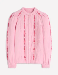 Top double-étoffe Rhea à détails