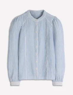 Top double-étoffe Rhea à détails