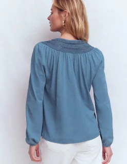 Top Edi à détails dentelle