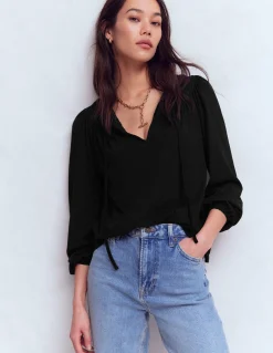 Top Edi à détails dentelle