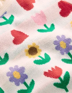 Top en maille à volants