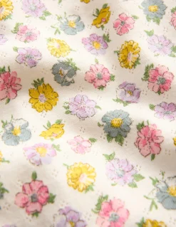 Top en pointelle à manches courtes