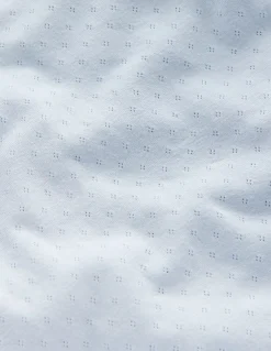 Top en pointelle à manches courtes