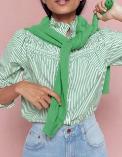 Top Esme à smocks et volants