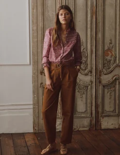 Top Esme à smocks et volants