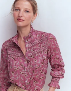 Top Esme à smocks et volants