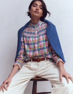 Top Esme à smocks et volants