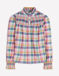 Top Esme à smocks et volants