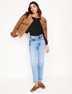 Top essentiel à col bateau en jersey