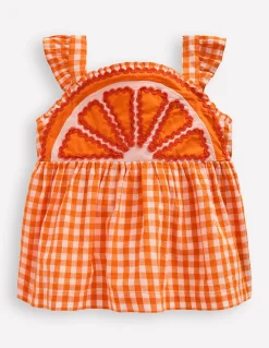 Top fantaisie à bretelles