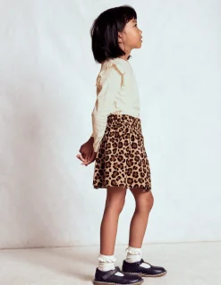 Top flammé à manches volantées