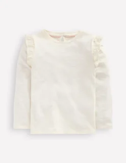 Top flammé à manches volantées