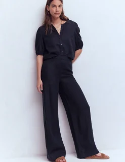 Top manches courtes Leah en lin