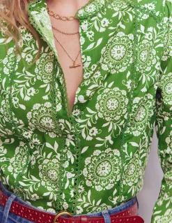 Top Rhea en coton à détails intégrés