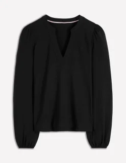 Top ultra-doux à col cranté