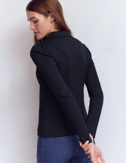 Top ultra-doux à col zippé