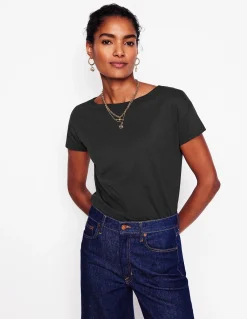 T-shirt à col bateau ultra-doux