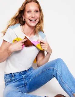 T-shirt à col bateau ultra-doux