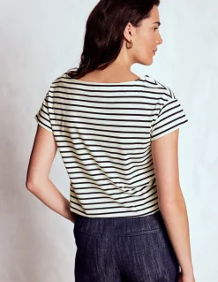 T-shirt à col bateau ultra-doux