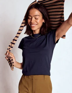 T-shirt à col bateau ultra-doux