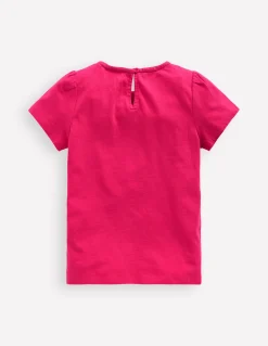 T-shirt à détails fleurs