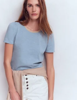 T-shirt à détails métallisés