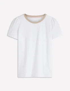 T-shirt à détails métallisés