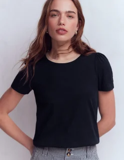 T-shirt à détails métallisés