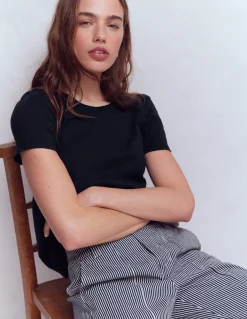 T-shirt à détails métallisés