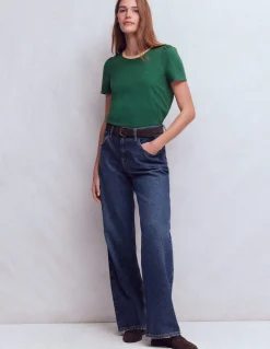 T-shirt à détails métallisés