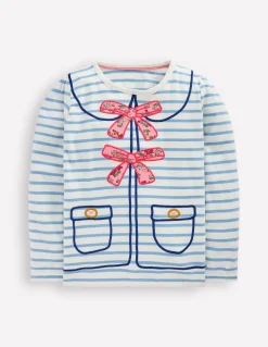 T-shirt à manches bouffantes et appliqué